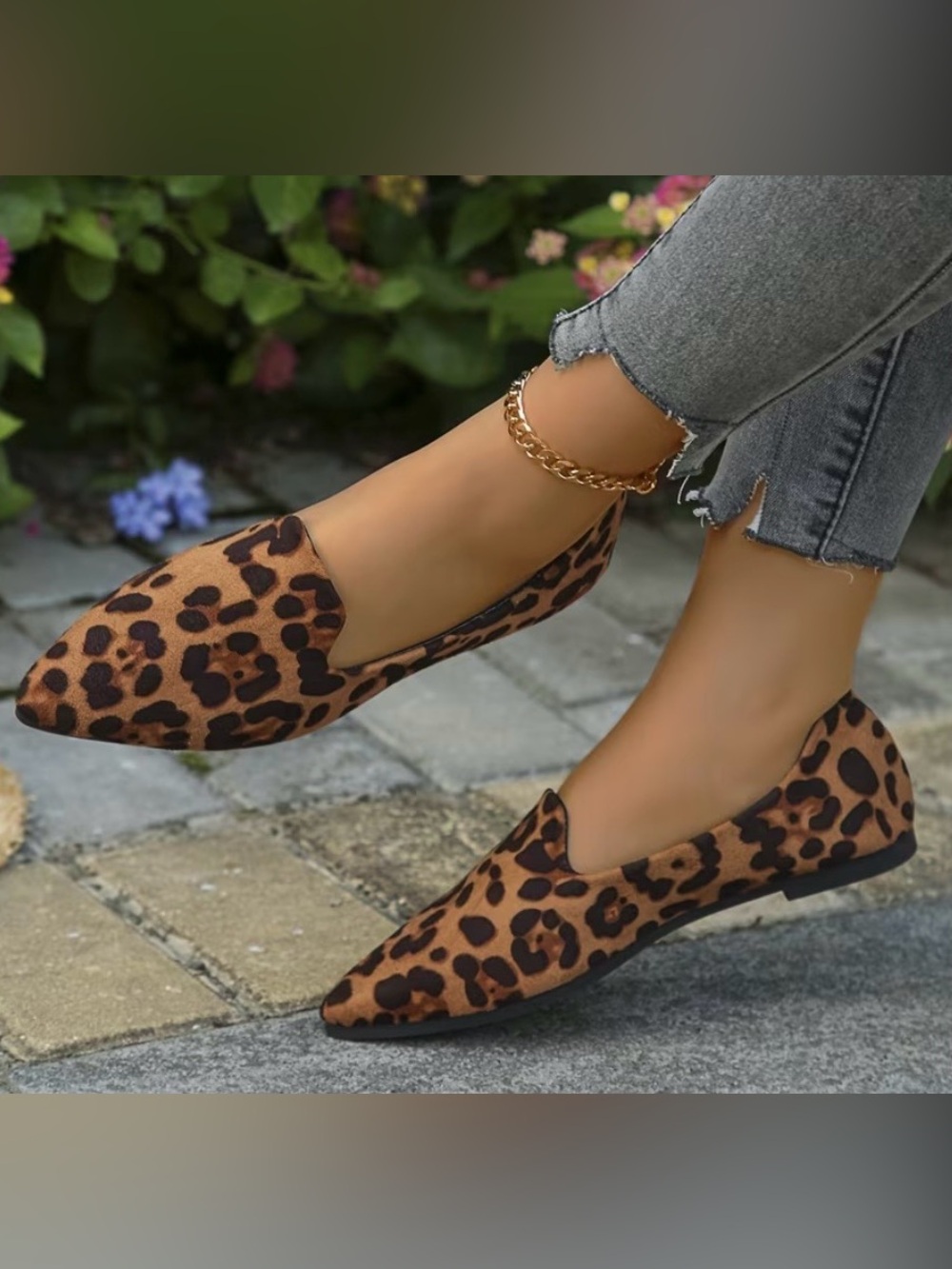 NWT Leopard Print Pointed Toe Women’s Flats - Picture 6 of 8